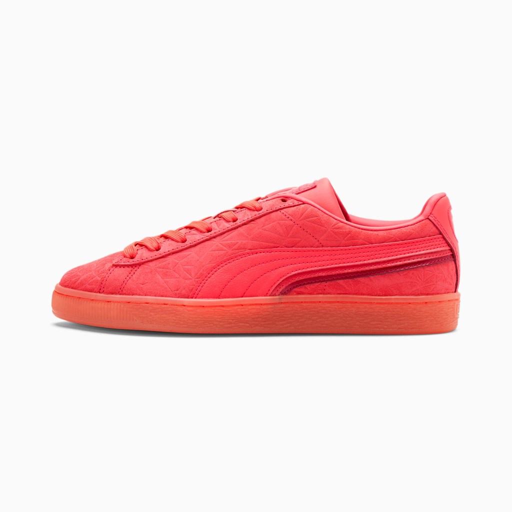 Puma Suede Triplex Mono Sneakers Herre Lyserød Rød | RD3528647