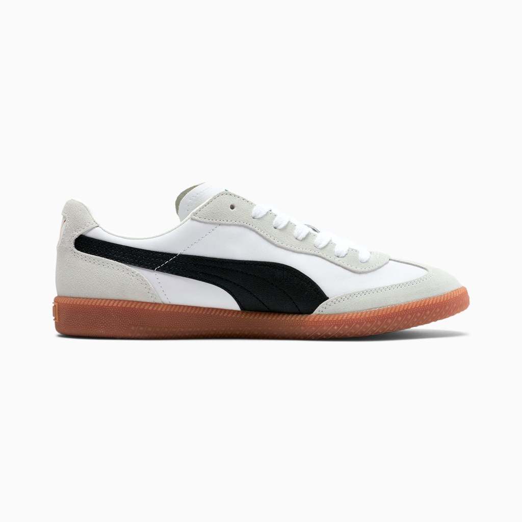 Puma Super Liga OG Retro Sneakers Herre Hvide Sort Guld | YD4038267