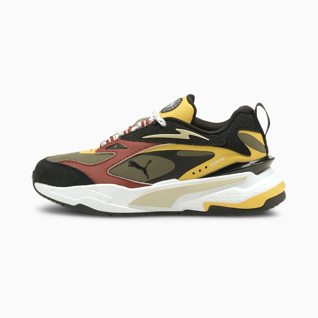 Puma Time4change Rs-fast Jr Sneakers Drenge Gul | 596210LFP