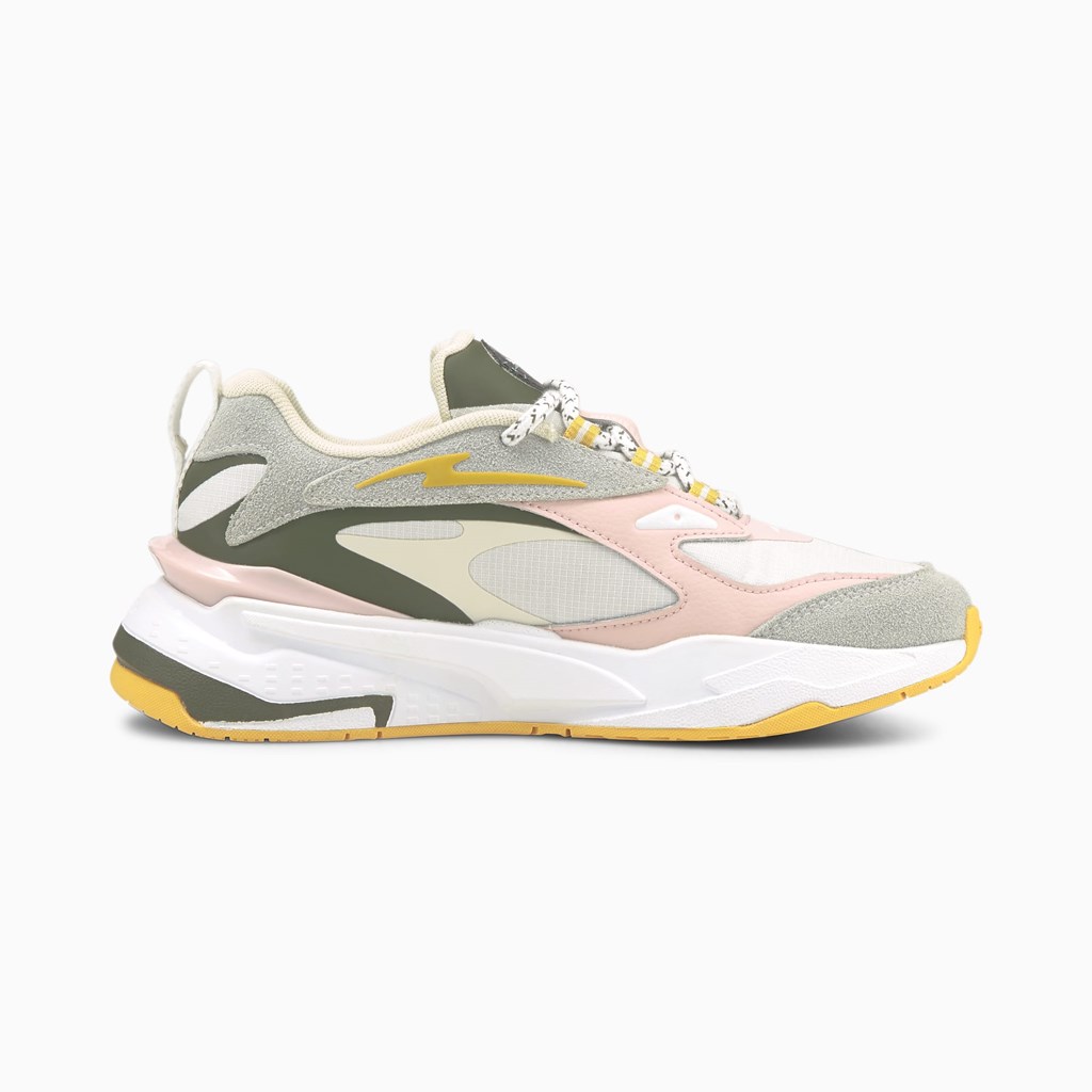 Puma Time4change Rs-fast Jr Sneakers Drenge Hvide | 743190ZUS