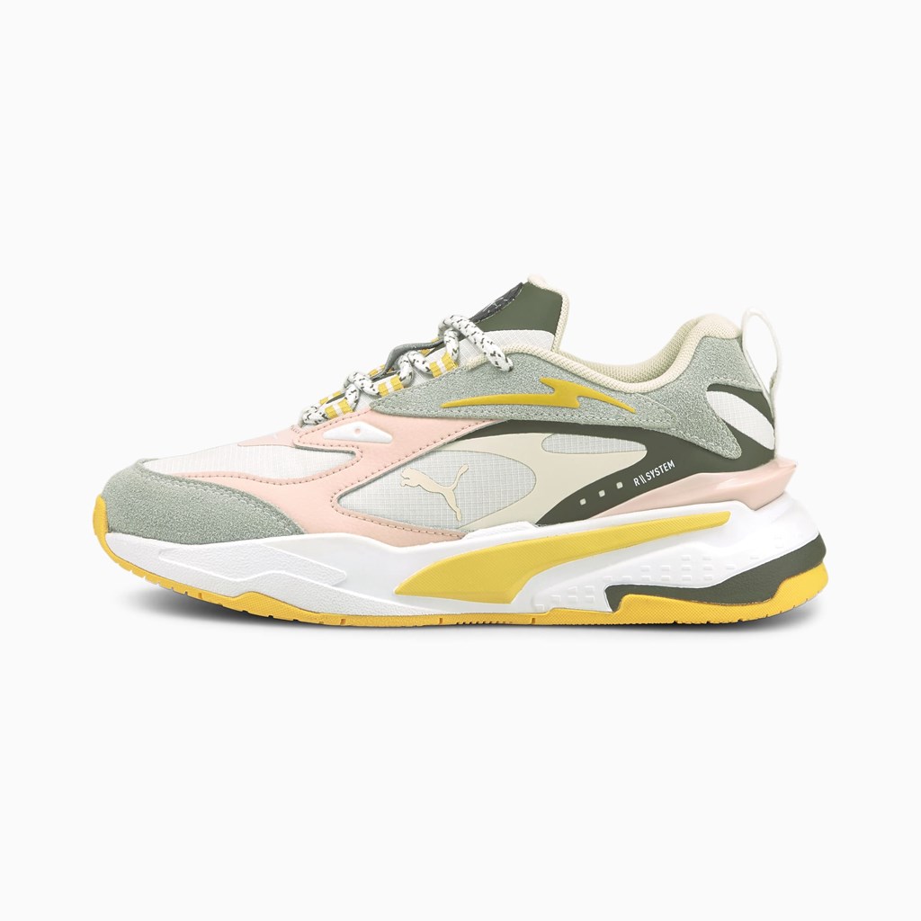 Puma Time4change Rs-fast Jr Sneakers Drenge Hvide | 743190ZUS