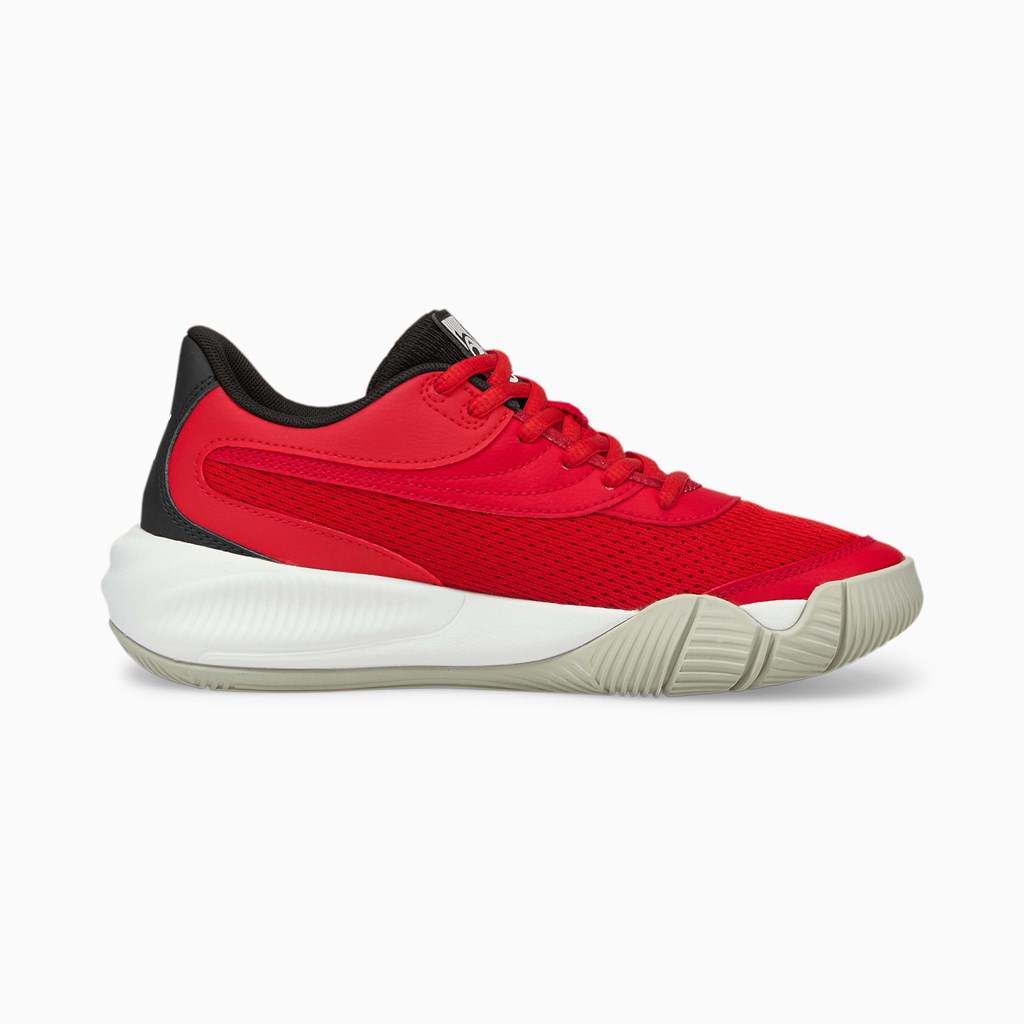 Puma Triple Basketball Jr Sneakers Pige Rød Sort | YG4023895