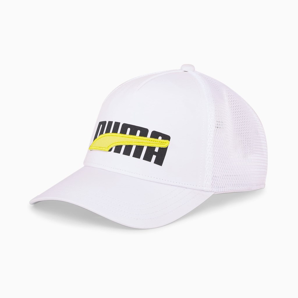 Puma Trucker Hat Dame Hvide | 725836IOJ