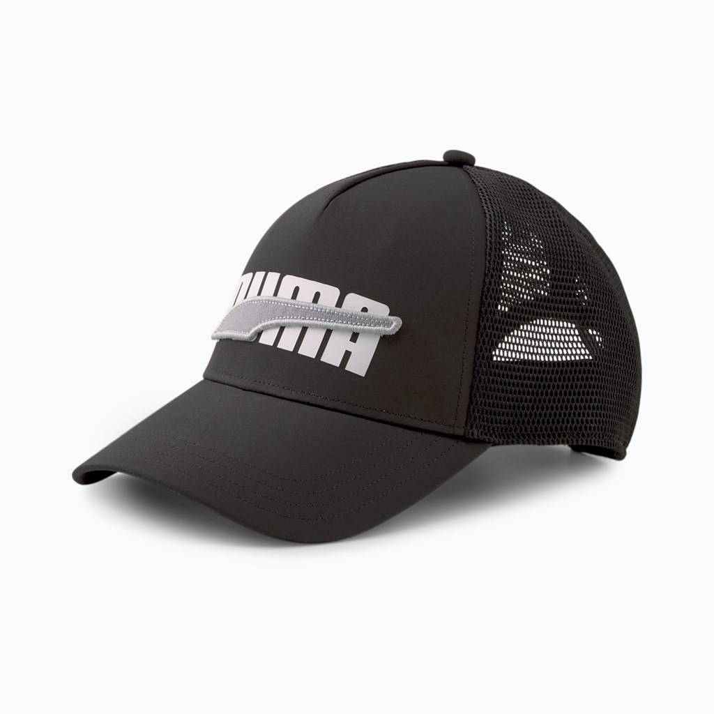 Puma Trucker Hat Dame Sort | 065834YXR