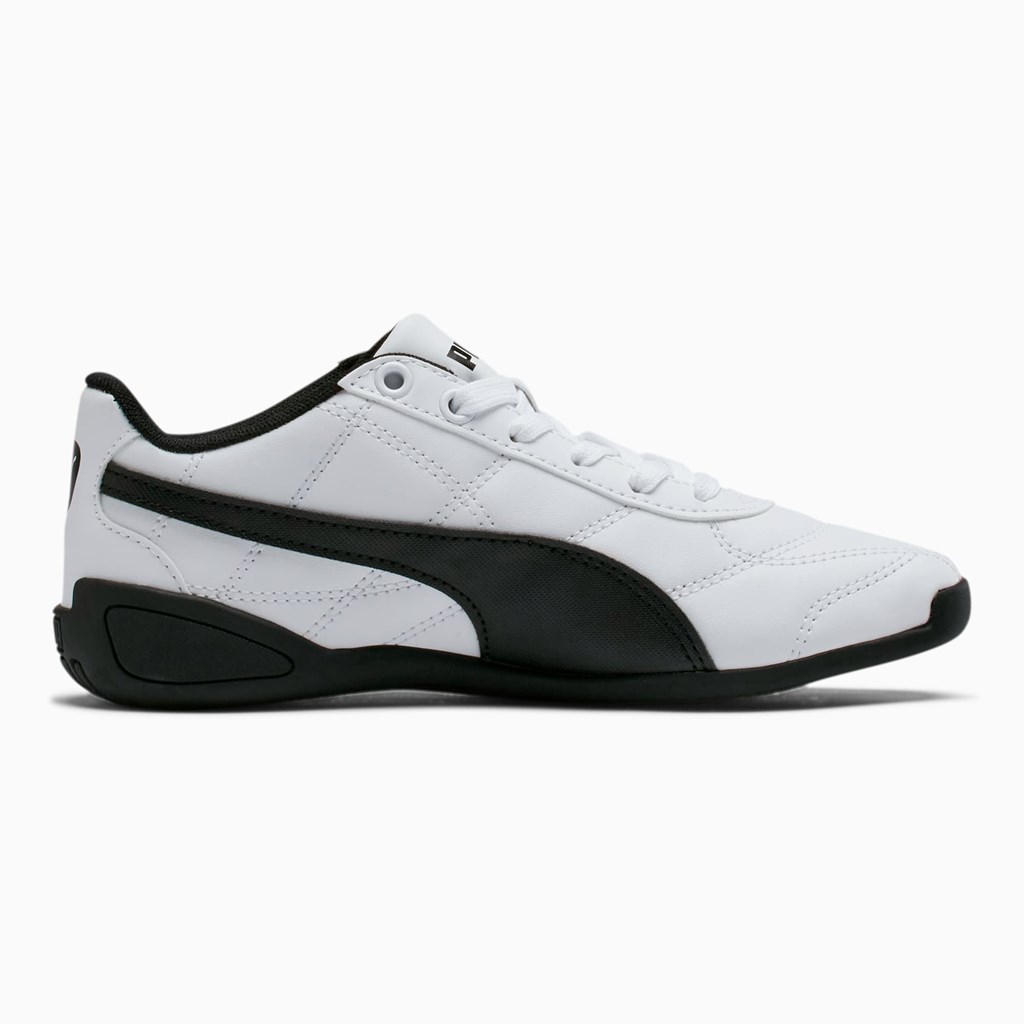 Puma Tune Cat 3 JR Sneakers Pige Hvide Sort | 024173IJQ