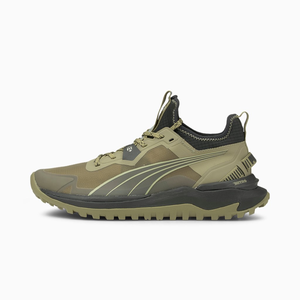 Puma Voyage Nitro Løbe Sneakers Herre Grøn Sort Grøn | YG7206984