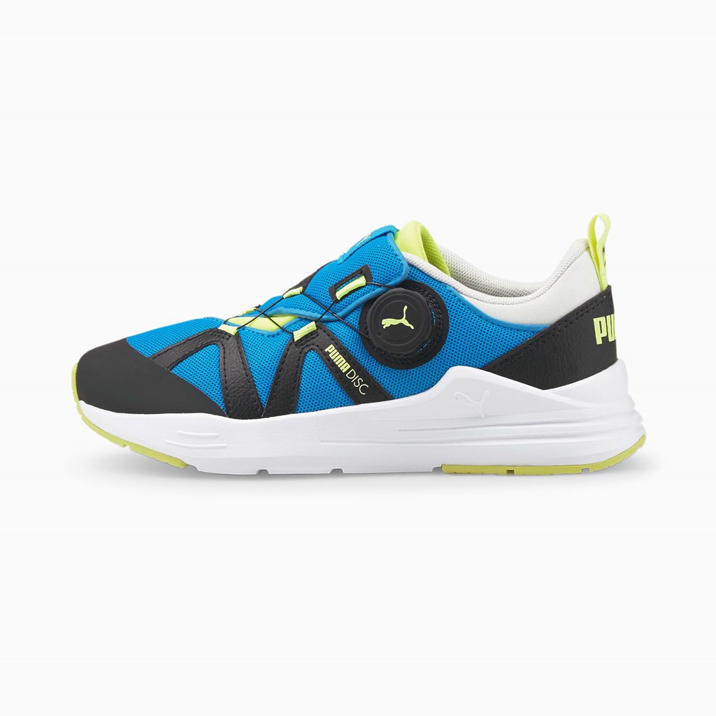 Puma Wired Run Disc JR Sneakers Pige Gul | AU4018352