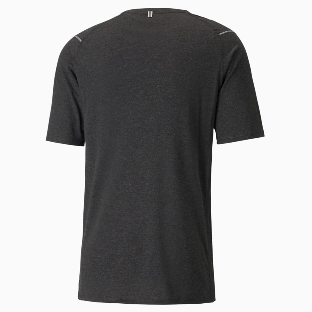 Puma Wool Kort Sleeve Løbe T-shirt Herre Sort | 410638XOD