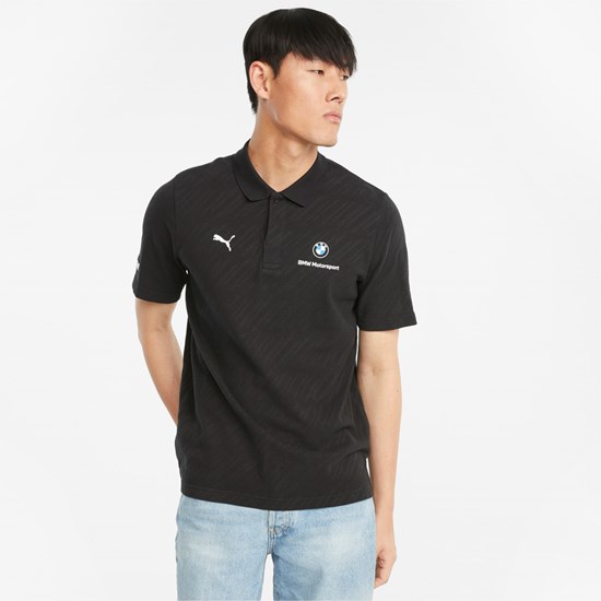 Puma BMW M Motorsport Jacquard Polo Shirt Herre Sort | 420875FRG