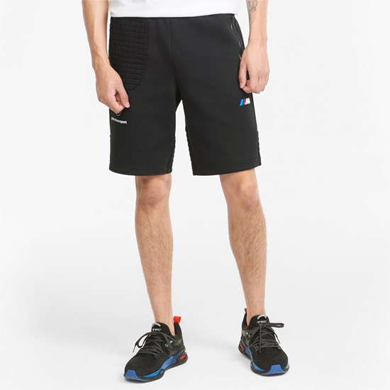 Puma BMW M Motorsport Sweat Shorts Herre Sort | 879123HIV