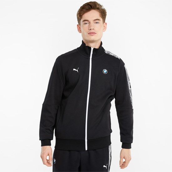 Puma BMW M Motorsport T7 Full-Zip Jakke Herre Sort | 029758UHN