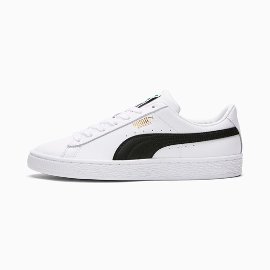 Puma Basket Classic XXI Sneakers Dame Hvide Sort | HZ7426913