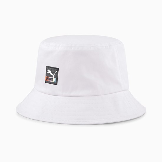 Puma Bucket Hat Dame Hvide | 687509EAM