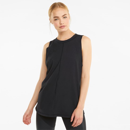 Puma CLOUDSPUN High Neck Trænings Tank Tops Dame Sort | FD9165472