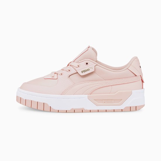 Puma Cali Dream Læder Sneakers Dame Lyserød Hvide | GD7218603