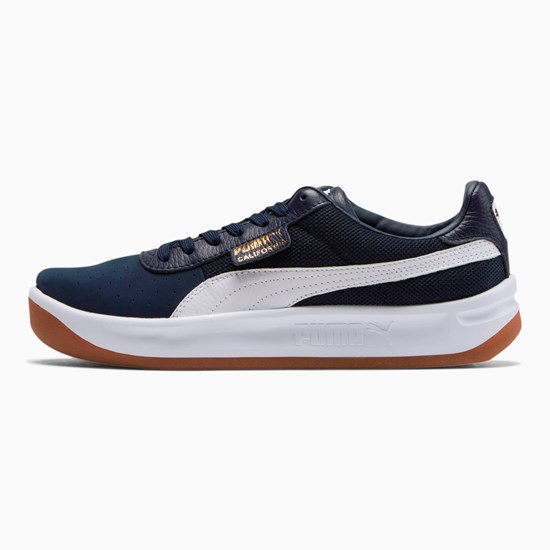 Puma California Casual Sneakers Herre Hvide Guld | OT9317462