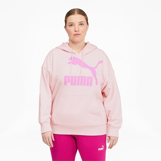 Puma Classics Logo PL Hættetrøje Dame Lyserød | 401528NPD