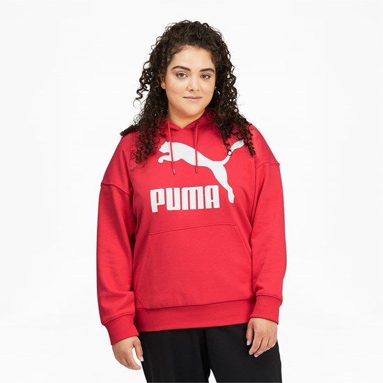 Puma Classics Logo PL Hættetrøje Dame Lyserød | 467809CVE