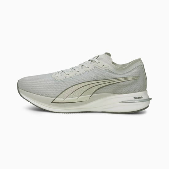 Puma Deviate NITRO Løbesko Herre Gray Violet | 428609OIL