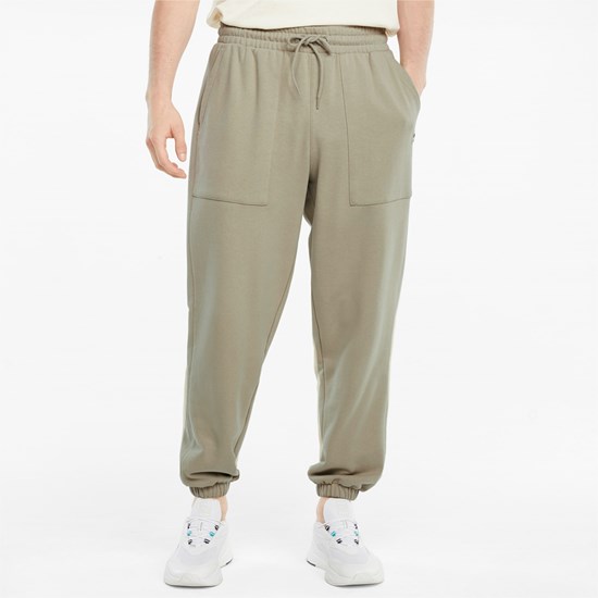 Puma Downtown French Terry Sweatpants Herre Grøn | NL5480962