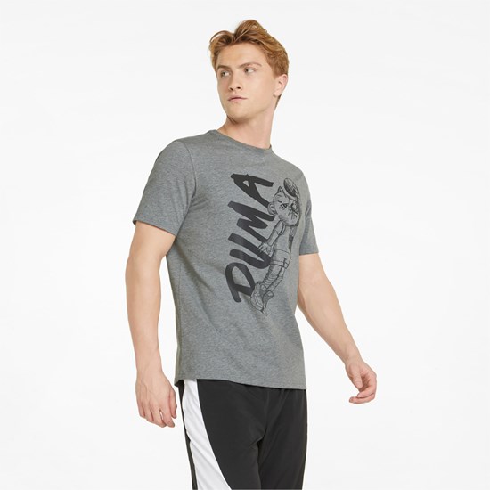 Puma Dylan Kort Sleeve Basketball Løbe T-shirt Herre Sort | 780693ZJX