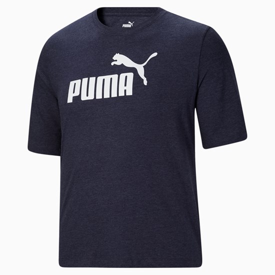 Puma Essentials Heathe BT Løbe T-shirt Herre Peacoat | 593160NOH