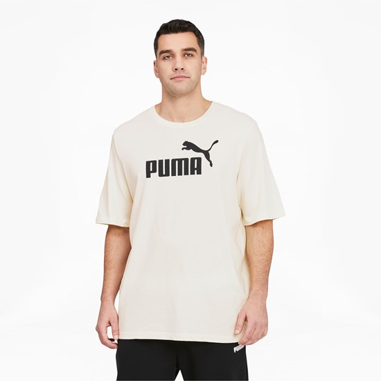 Puma Essentials Logo BT Løbe T-shirt Herre Sort | 672350LUH