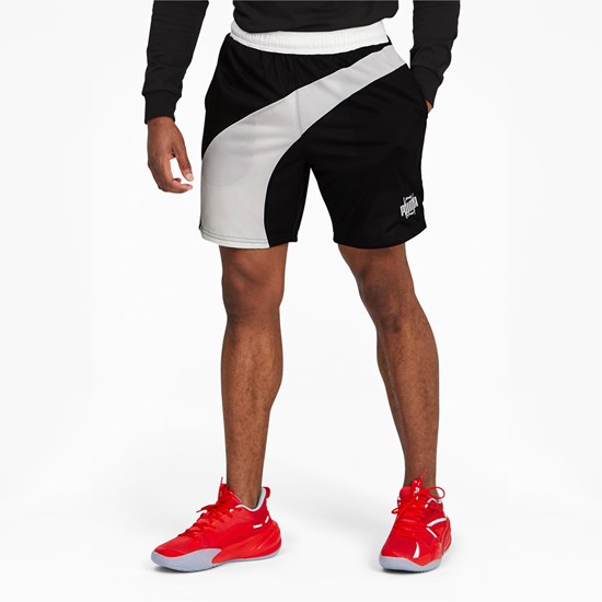 Puma Flare Basketball Shorts Herre Sort | 251374VZA