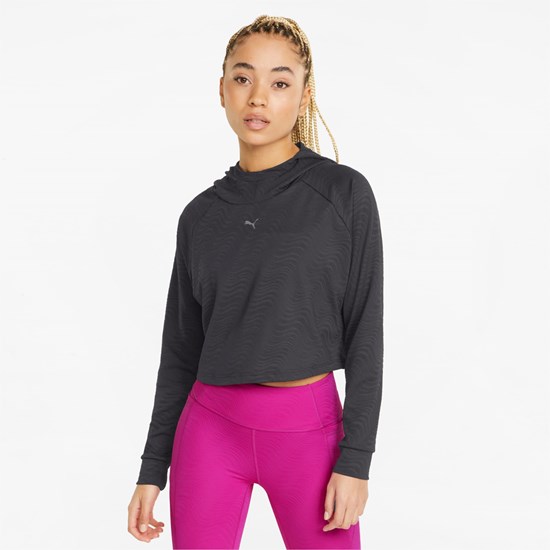 Puma Flawless Pullover Trænings Hættetrøje Dame Sort | 619504LYV