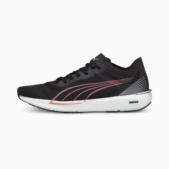 Puma Liberate NITRO Løbesko Dame Sort Hvide | 902564ECG