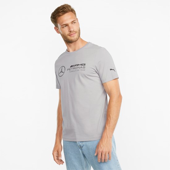 Puma Mercedes F1 Logo Løbe T-shirt Herre Sølv | 293604ICL