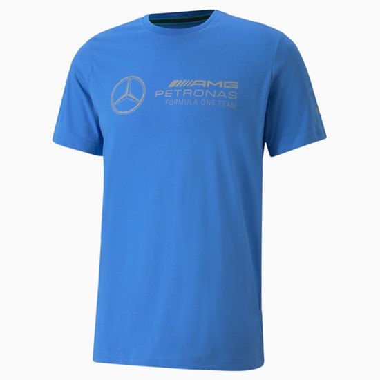 Puma Mercedes F1 Logo Løbe T-shirt Herre Bluemazing | 489753CPH