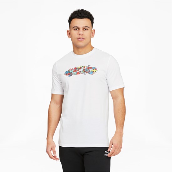 Puma PL VGT Esports Løbe T-shirt Herre Hvide | 538176UNL