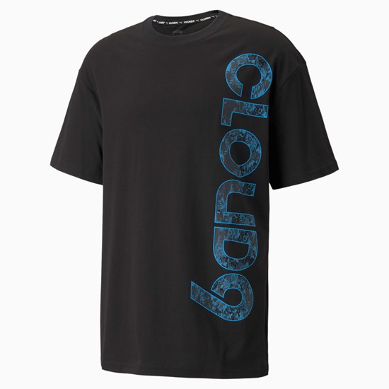 Puma PUMA x CLOUD9 Big Logo Esports Løbe T-shirt Herre Sort | 685724ZNG