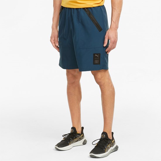 Puma PUMA x FIRST MILE Woven Trænings Shorts Herre Blå | 391645BLC