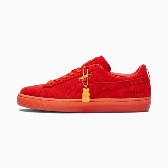 Puma PUMA x HARIBO Suede JR Sneakers Drenge Rød Rød | 061928VIY