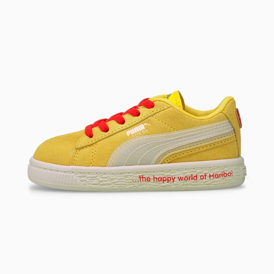 Puma PUMA x HARIBO Suede Triplex Toddler Sneakers Pige Hvide | 043625EIT