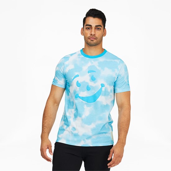 Puma PUMA x Kool-Aid Tie Dye Løbe T-shirt Herre Blå | 836954OZF