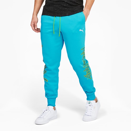 Puma PUMA x RICK AND MORTY Basketball Bukser Herre Blå | 971850HDQ