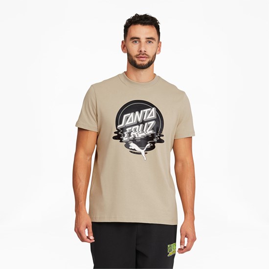 Puma PUMA x SANTA CRUZ Løbe T-shirt Herre Grøn | 325610UDH