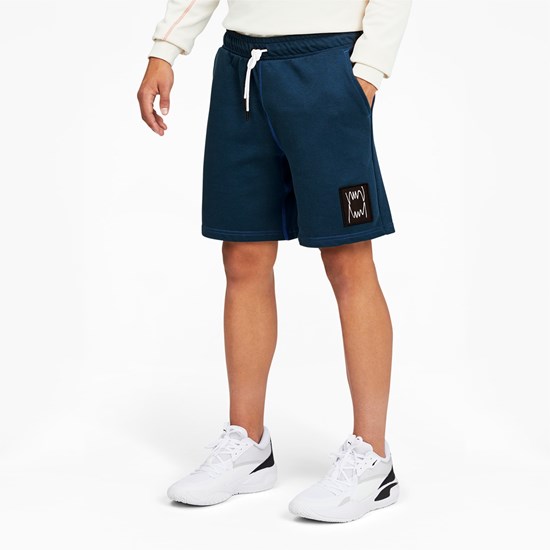 Puma Pivot Basketball Shorts Herre Blå | 785192SUX