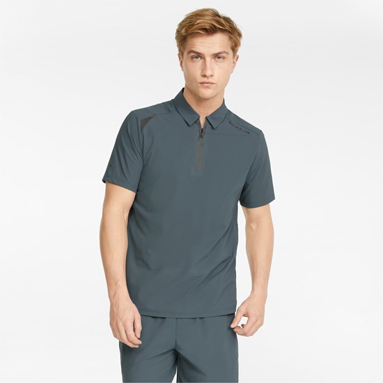 Puma Porsche Design MCS Active Polo Shirt Herre Mørke | 187049KAL