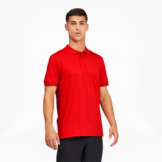 Puma Porsche Design Polo Shirt Herre Rød | 879135TWE