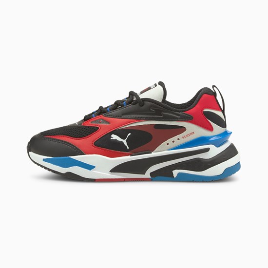 Puma RS-Fast JR Sneakers Drenge Sort Rød Blå | 389410XJW