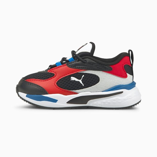 Puma RS-Fast Toddler Sneakers Drenge Sort Rød Blå | 380691CME