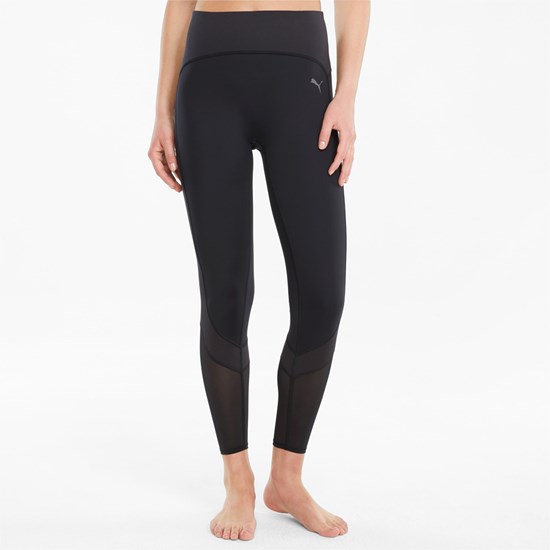 Puma STUDIO Ottoman High Talje 7/8 Trænings Leggings Dame Sort | 528903KOX