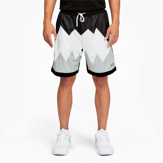 Puma Scholarship Basketball Shorts Herre Sort | 792813GAY