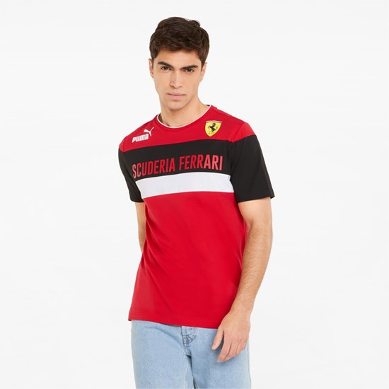 Puma Scuderia Ferrari Race SDS Løbe T-shirt Herre Rosso Corsa | 125093FBS