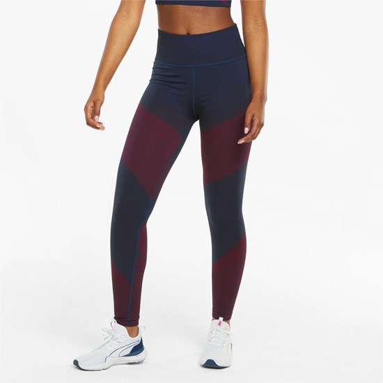 Puma Seamless High Talje 7/8 Trænings Leggings Dame Spellbound / Sunblaze | 037152XNT