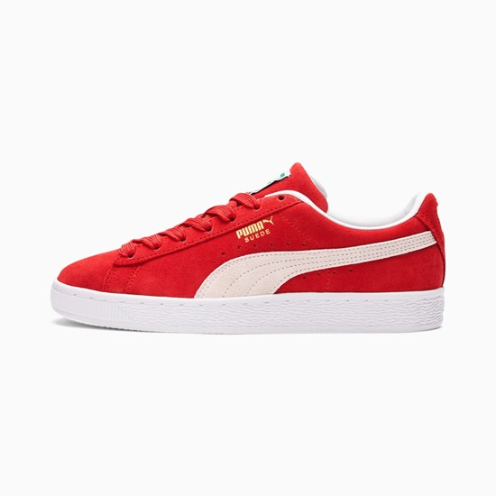 Puma Suede Classic XXI Sneakers Dame Rød Hvide | YX3578649